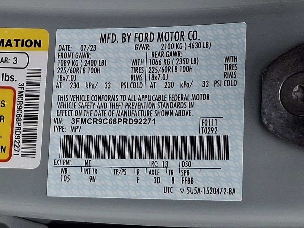 Certified 2023 Ford Bronco Sport Outer Banks w/ Tech Package AWD/4WD image 28