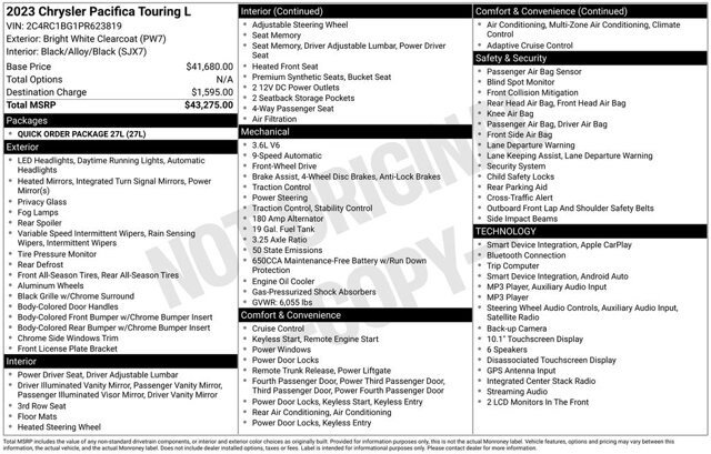 Used 2023 Chrysler Pacifica Touring-L FWD image 6