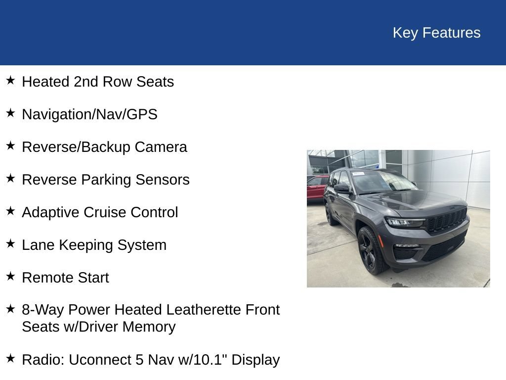 Used 2023 Jeep Grand Cherokee Limited w/ Black Appearance Package RWD image 36