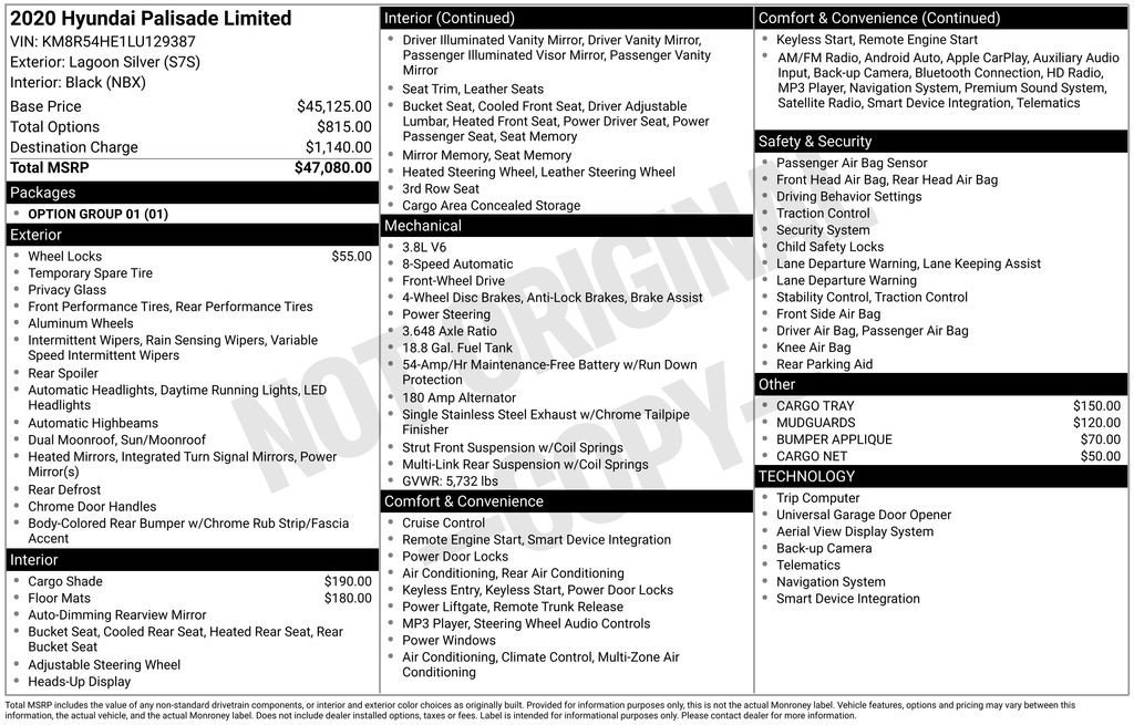 Used 2020 Hyundai Palisade Limited image 10