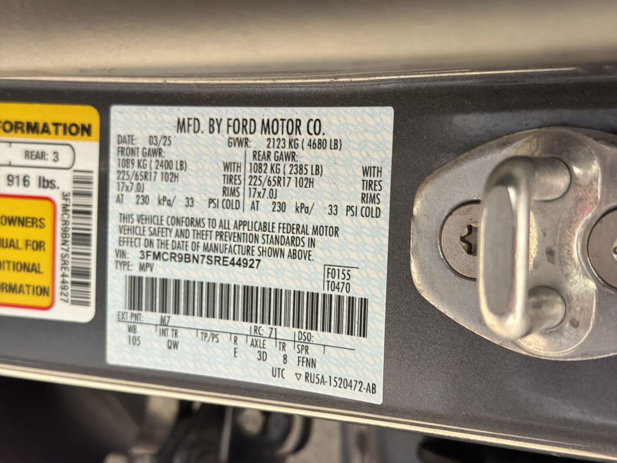 Certified 2025 Ford Bronco Sport Big Bend AWD/4WD image 16