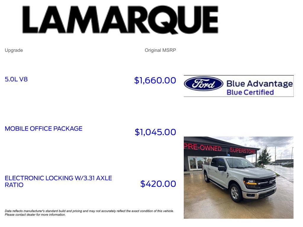 Certified 2024 Ford F150 XLT w/ Mobile Office Package RWD image 10