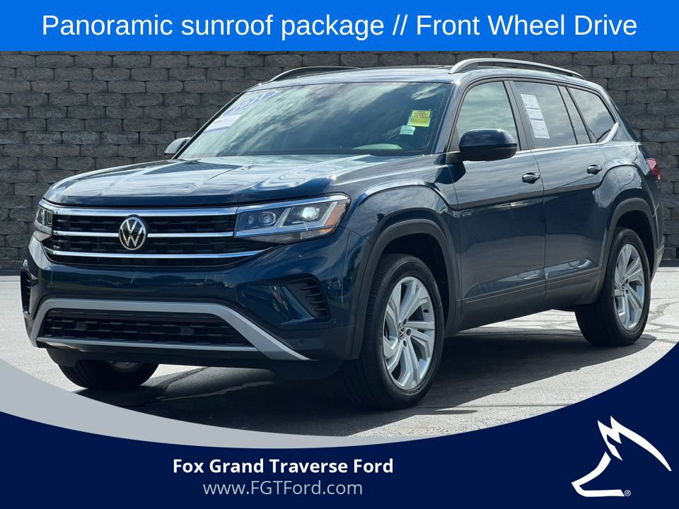 Used 2021 Volkswagen Atlas SE w/ Panoramic Sunroof Package FWD image 1