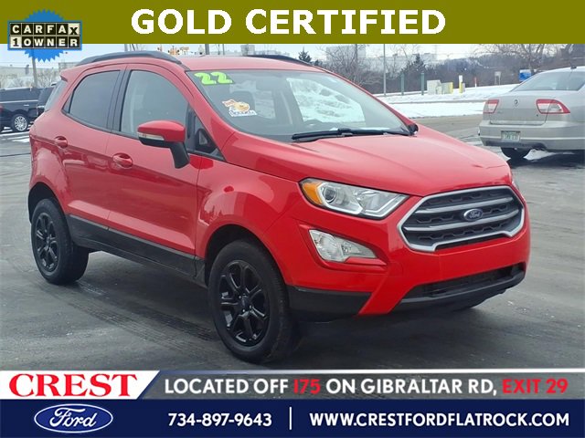 Certified 2022 Ford EcoSport SE w/ SE Convenience Package