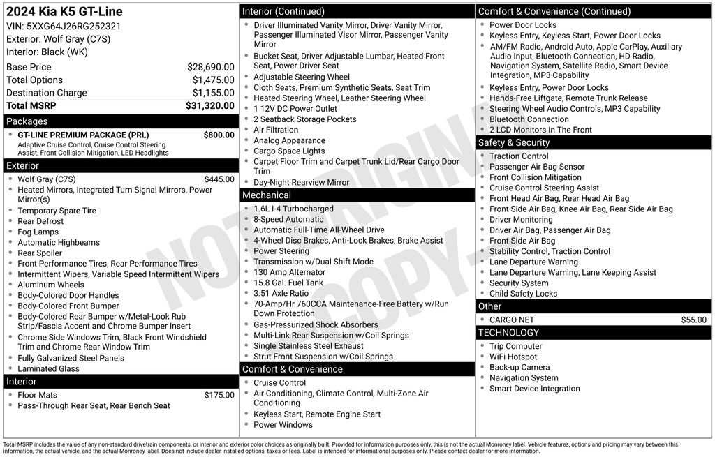 Used 2024 Kia K5 GT-Line w/ GT-Line Premium Package image 24