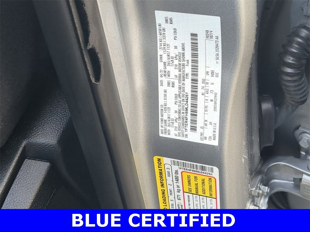 Certified 2021 Ford Ranger XLT w/ Equipment Group 301A Mid image 30
