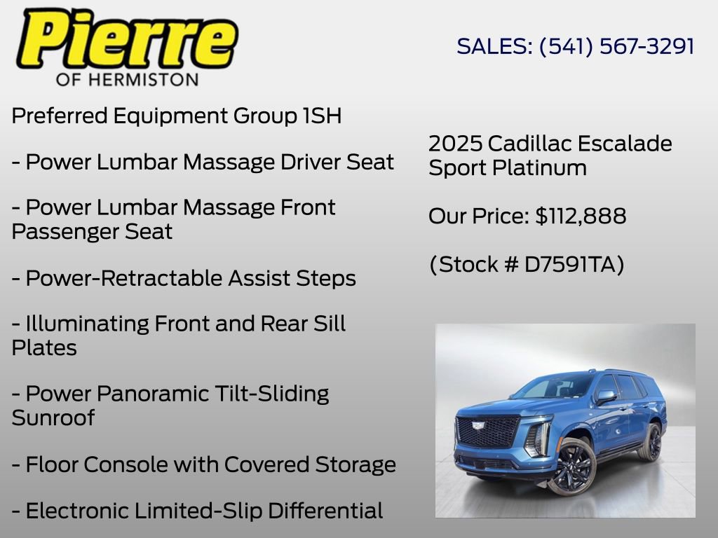 Used 2025 Cadillac Escalade Sport Platinum image 7