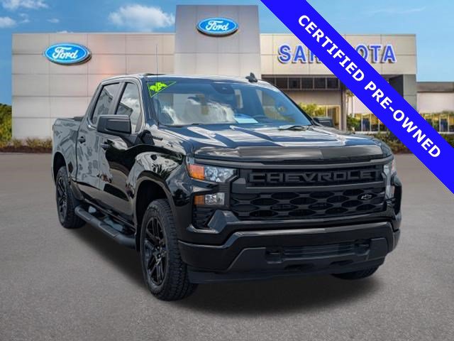 Used 2024 Chevrolet Silverado 1500 Custom w/ Turbomax Blackout Package