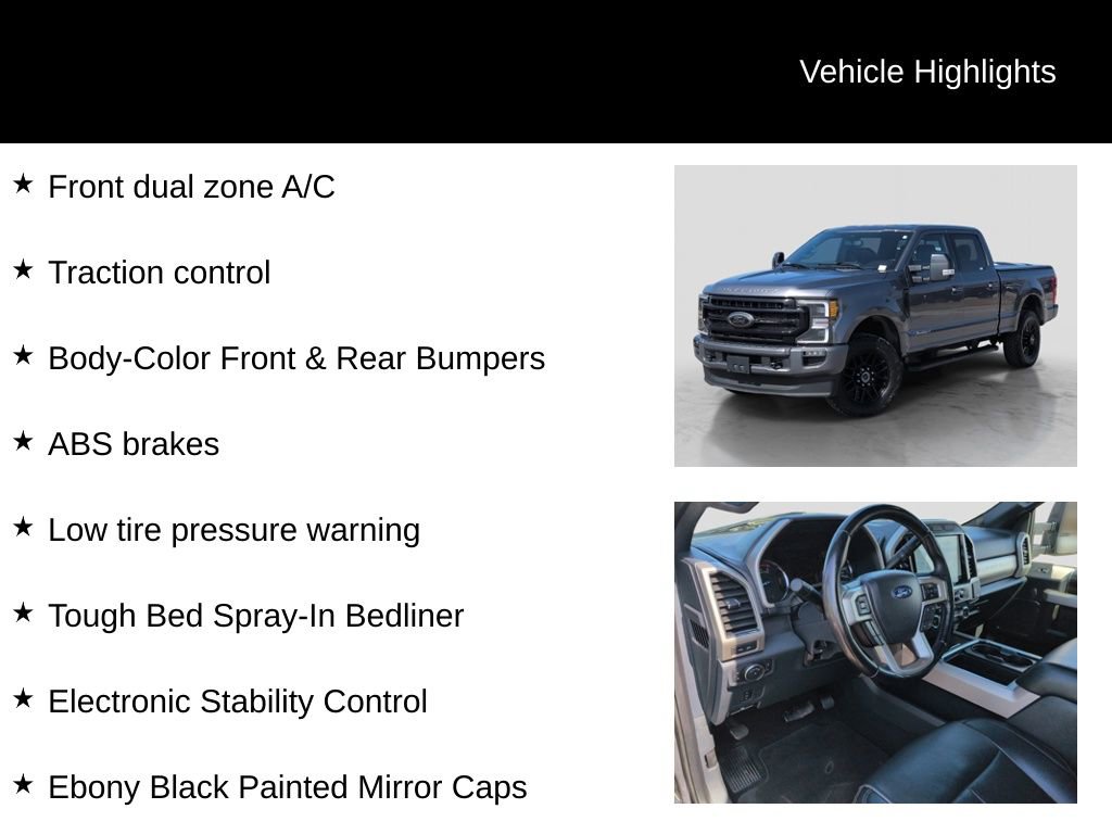 Certified 2022 Ford F250 Lariat w/ Black Appearance Package image 21
