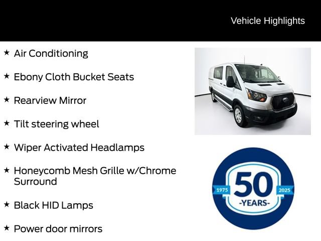 Certified 2025 Ford Transit 250 Low Roof w/ Exterior Upgrade Package RWD image 11