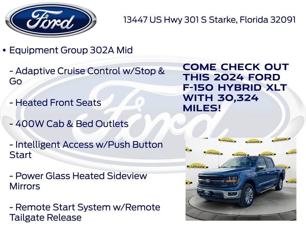 Certified 2024 Ford F150 XLT w/ Equipment Group 302A MID AWD/4WD image 20