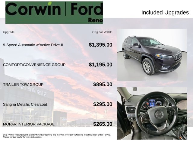 Used 2021 Jeep Cherokee Latitude Lux w/ Comfort/Convenience Group AWD/4WD image 3