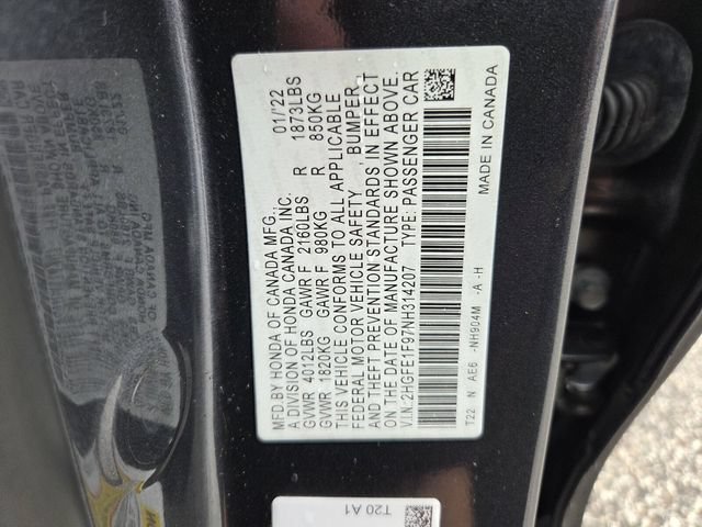 Used 2022 Honda Civic Touring image 20