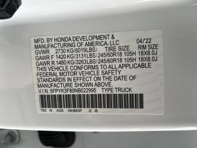 Used 2022 Honda Ridgeline Black Edition image 38