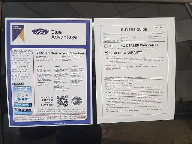 Certified 2022 Ford Bronco Sport Outer Banks w/ Tech Package AWD/4WD image 24