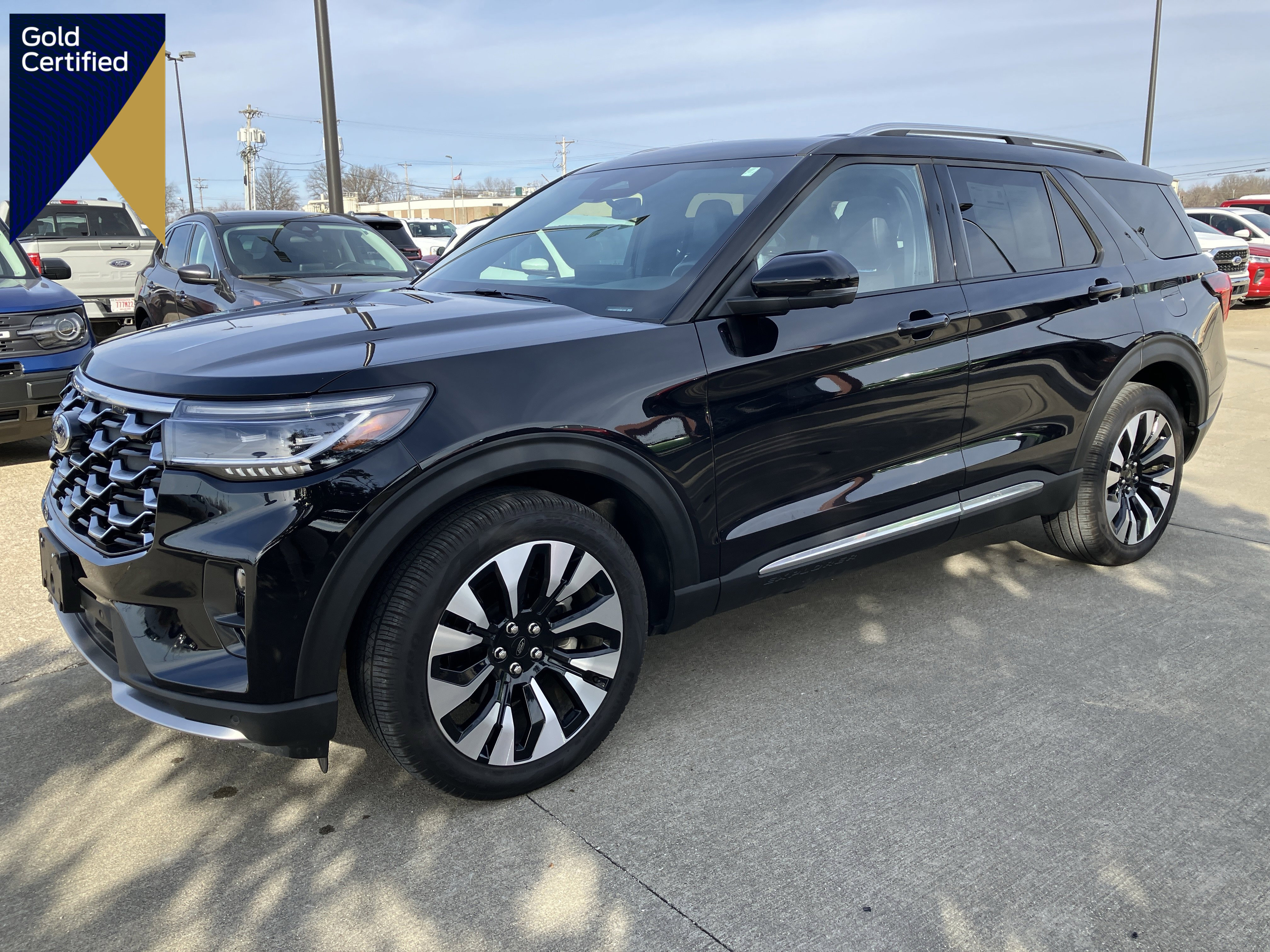 Certified 2025 Ford Explorer Platinum w/ LUX Leather Package