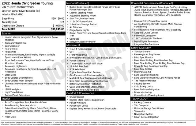 Used 2022 Honda Civic Touring image 36