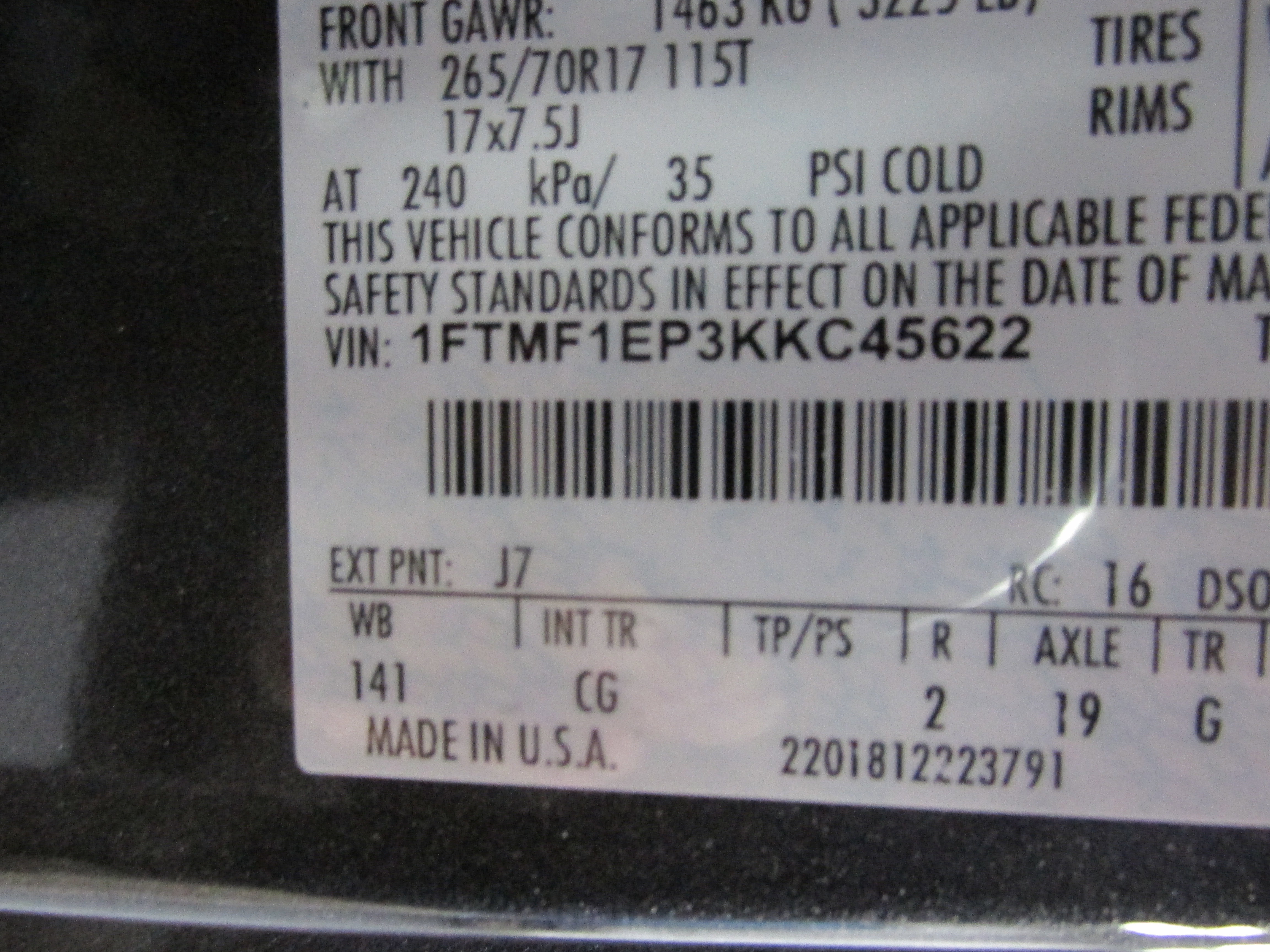 Certified 2019 Ford F150 XL w/ Equipment Group 101A Mid image 33