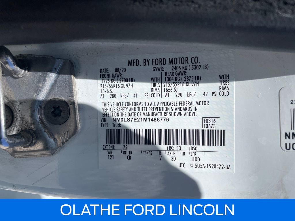 Certified 2021 Ford Transit Connect XL image 24