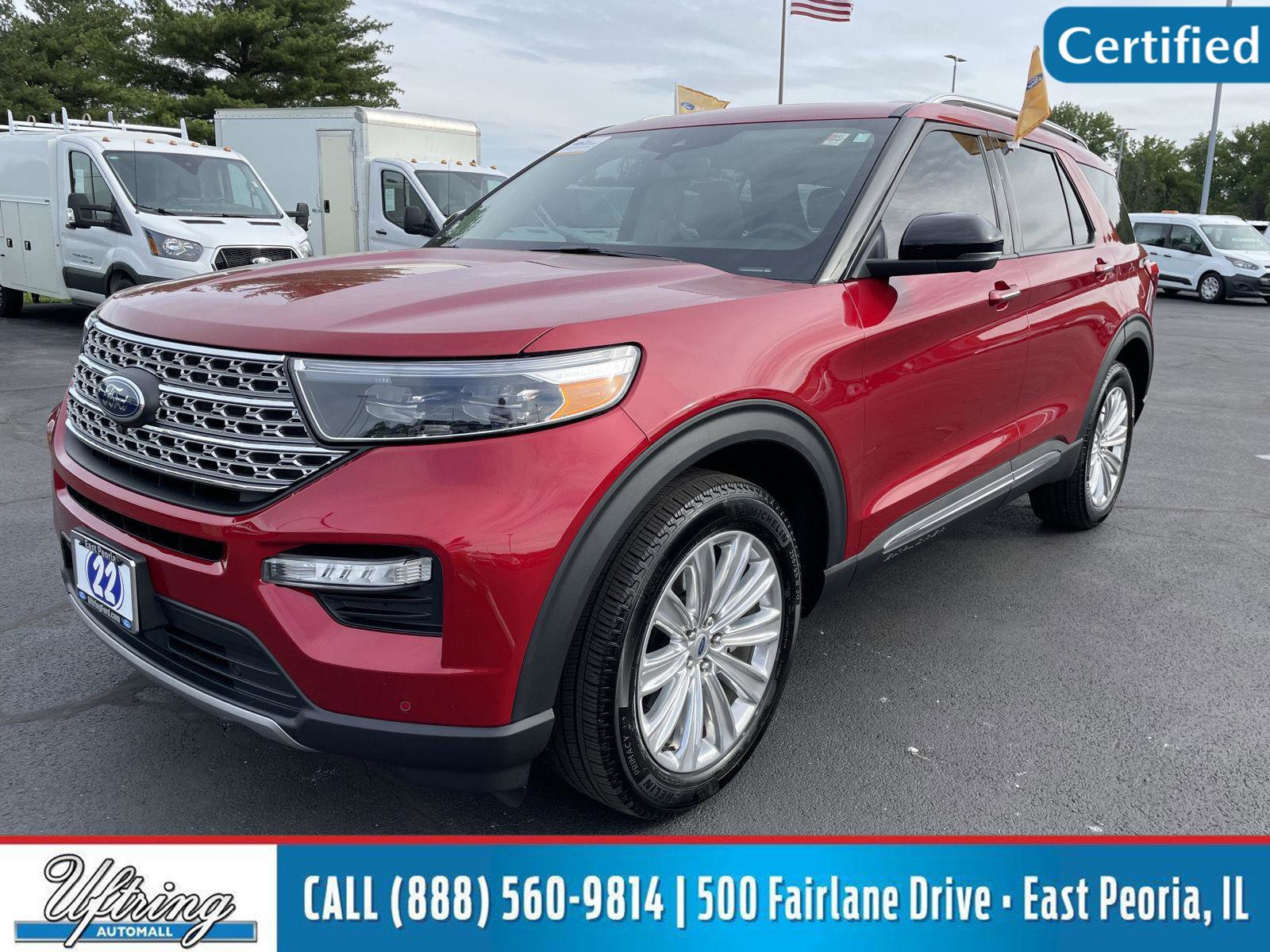 Certified 2022 Ford Explorer Limited w/ Equipment Group 301A AWD/4WD image 1