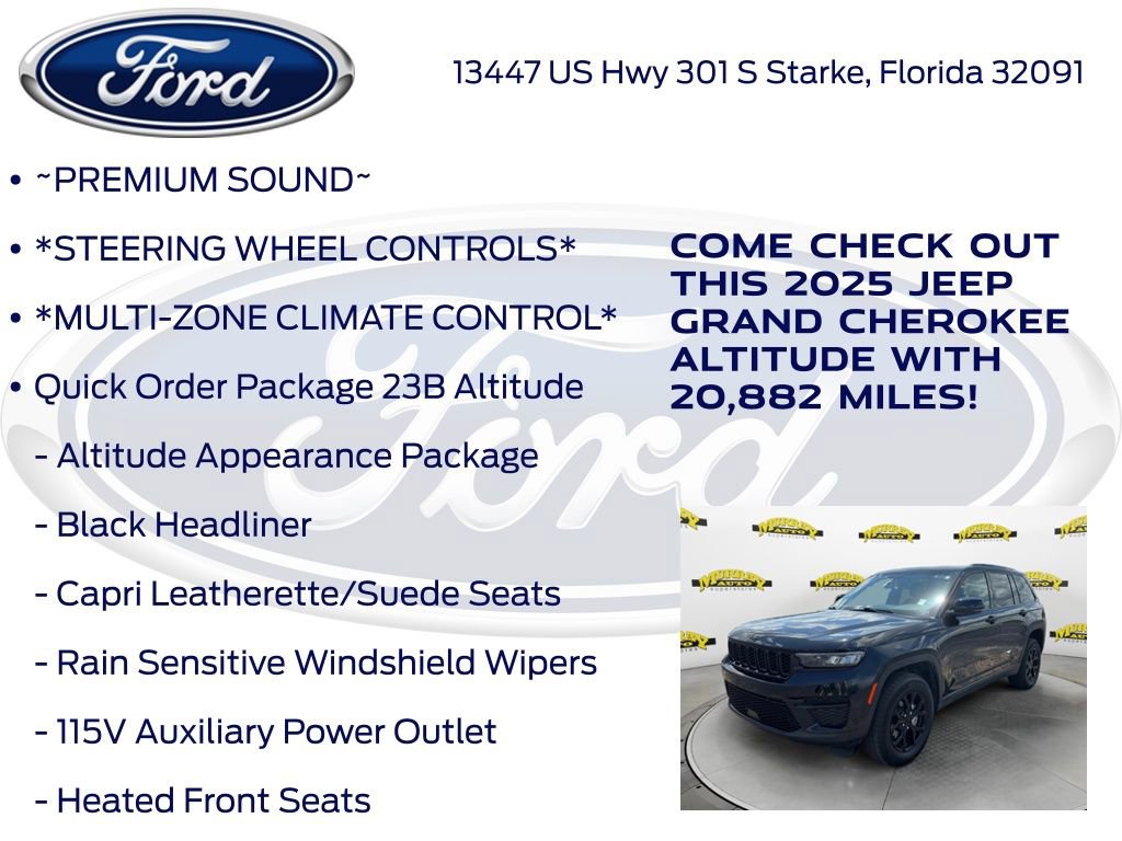 Used 2025 Jeep Grand Cherokee Altitude AWD/4WD image 15