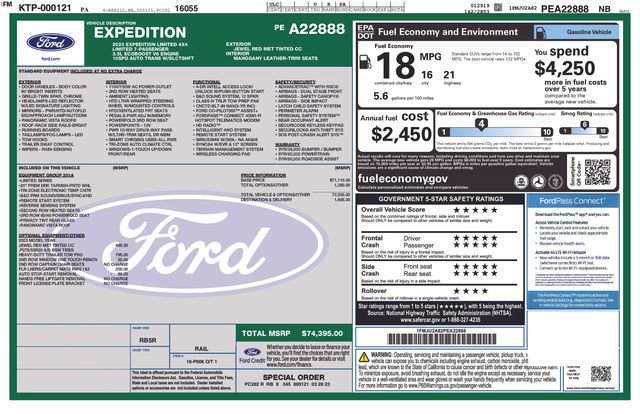 Certified 2023 Ford Expedition Limited AWD/4WD image 3