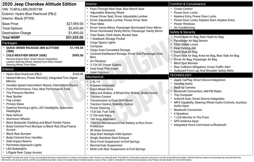 Used 2020 Jeep Cherokee Latitude Plus FWD image 5
