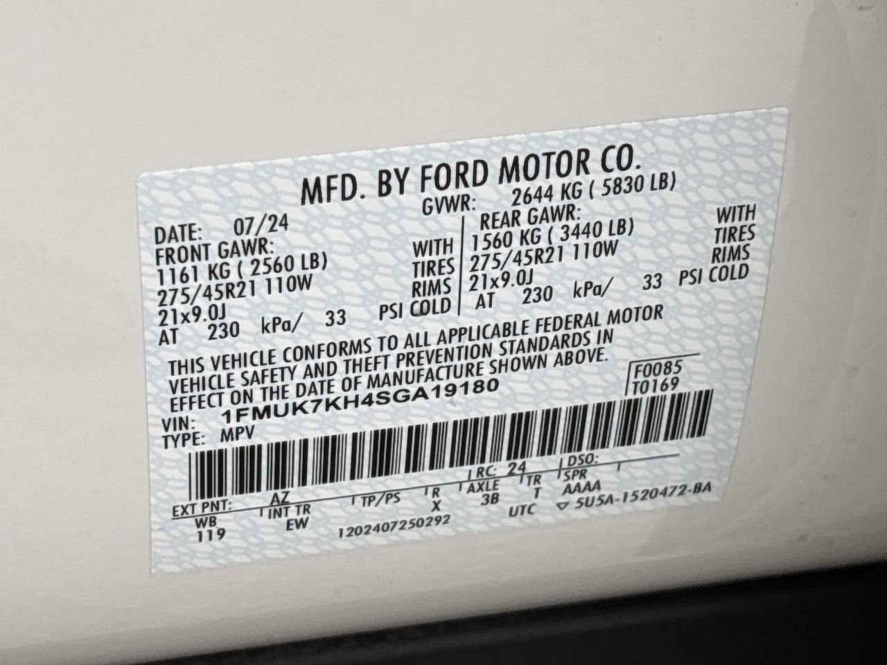 Certified 2025 Ford Explorer ST-Line w/ Premium Package image 39