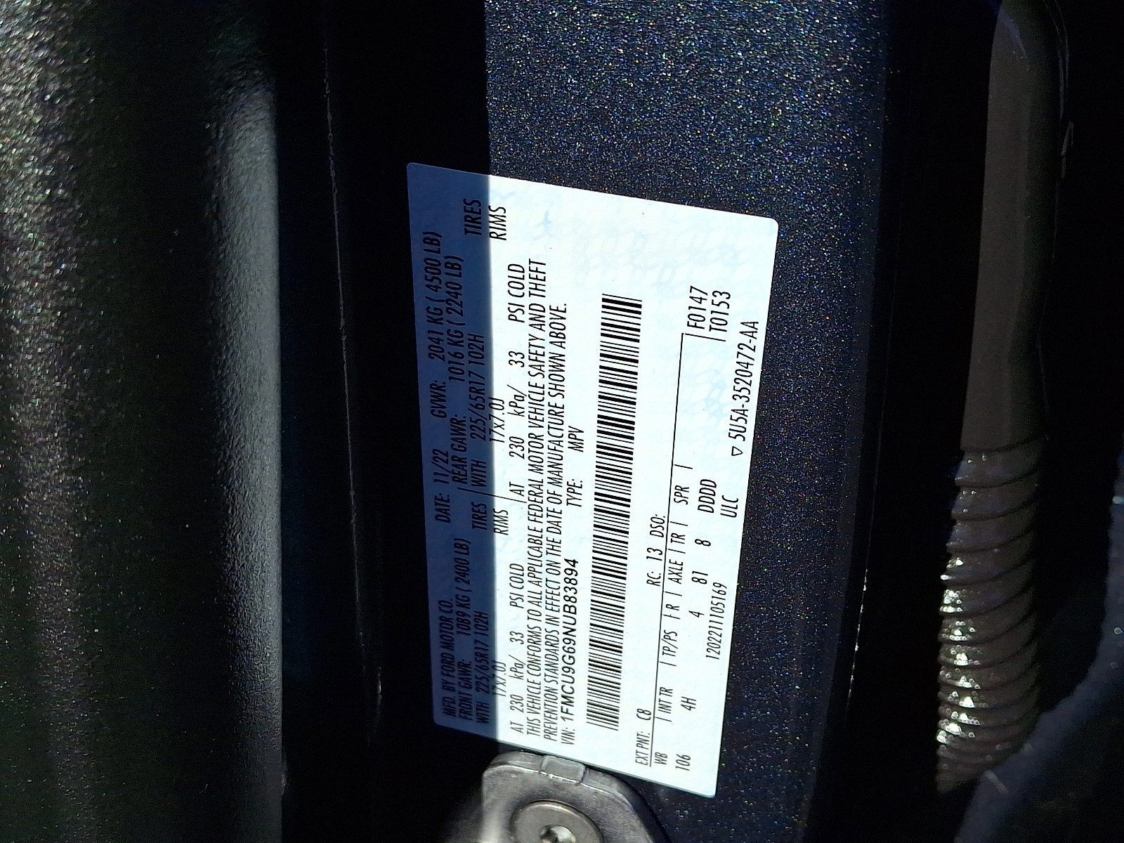 Certified 2022 Ford Escape SE w/ Convenience Package image 27