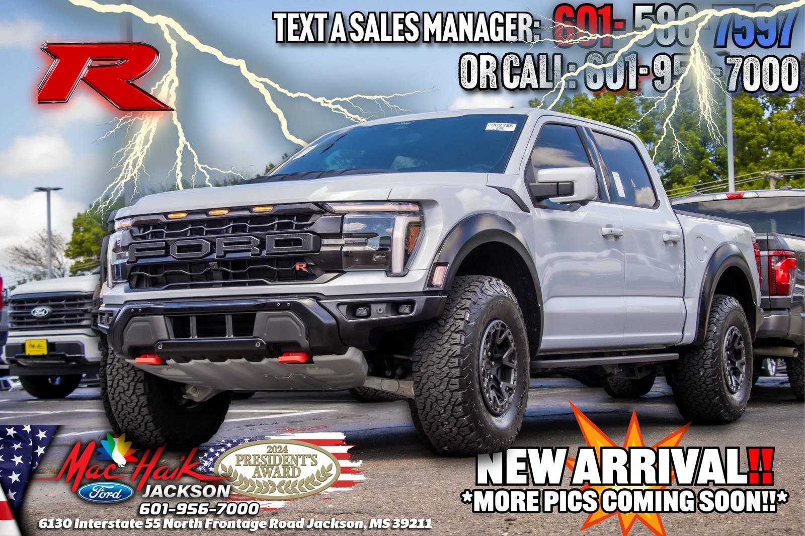 Certified 2025 Ford F150 Raptor w/ Equipment Group 803A Raptor R image 1