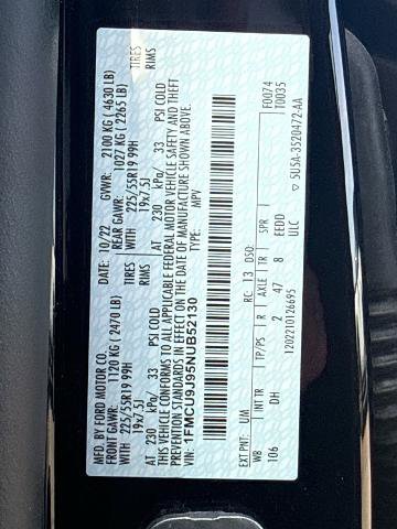 Certified 2022 Ford Escape Titanium w/ Titanium Elite Package AWD/4WD image 15