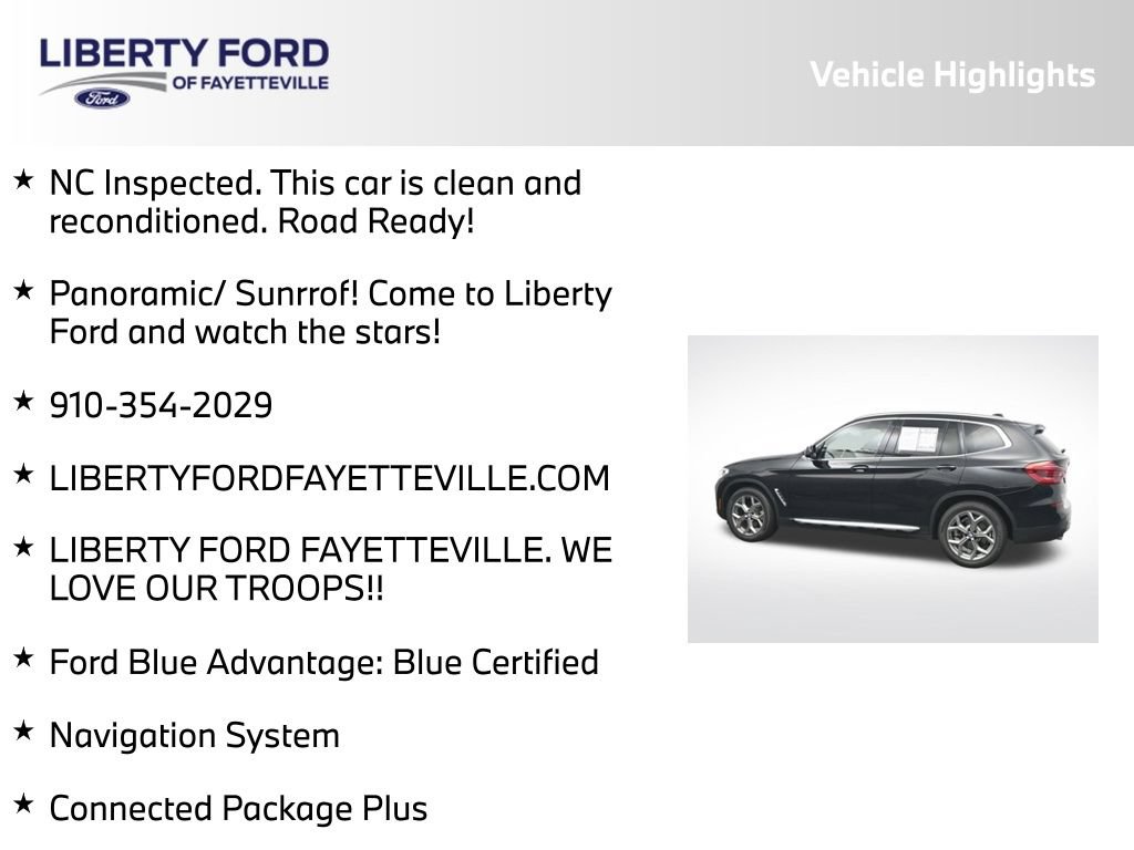 Used 2021 BMW X3 xDrive30i w/ Convenience Package AWD/4WD image 5