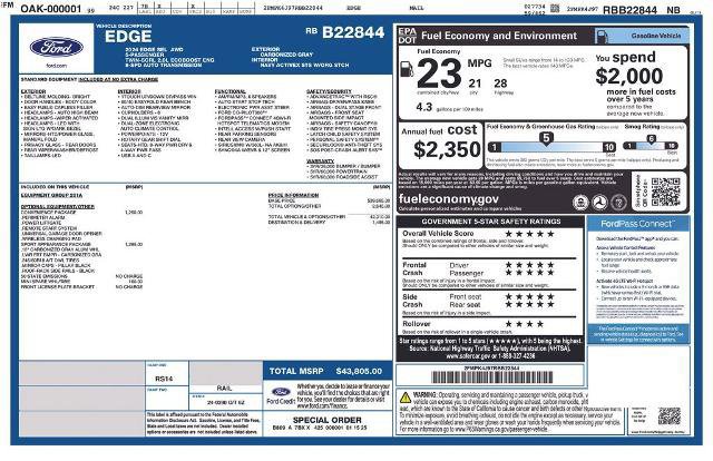 Certified 2024 Ford Edge SEL w/ Sport Appearance Package image 10
