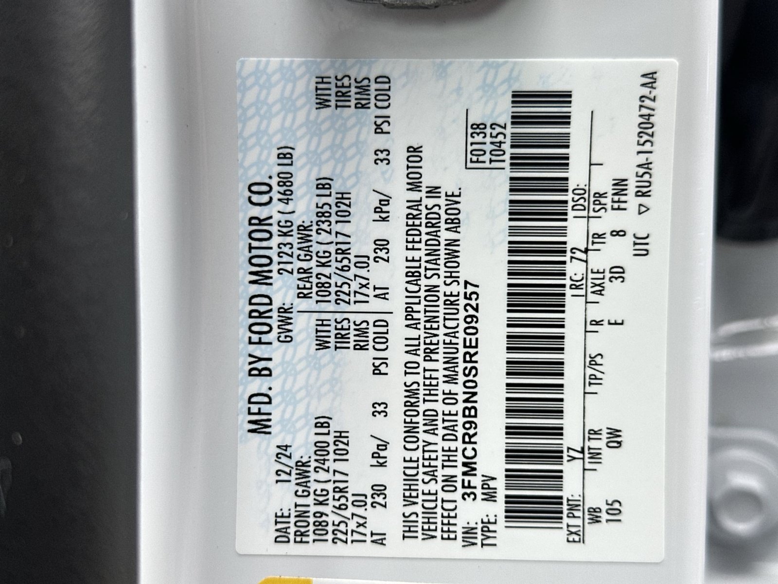 Certified 2025 Ford Bronco Sport Big Bend AWD/4WD image 35