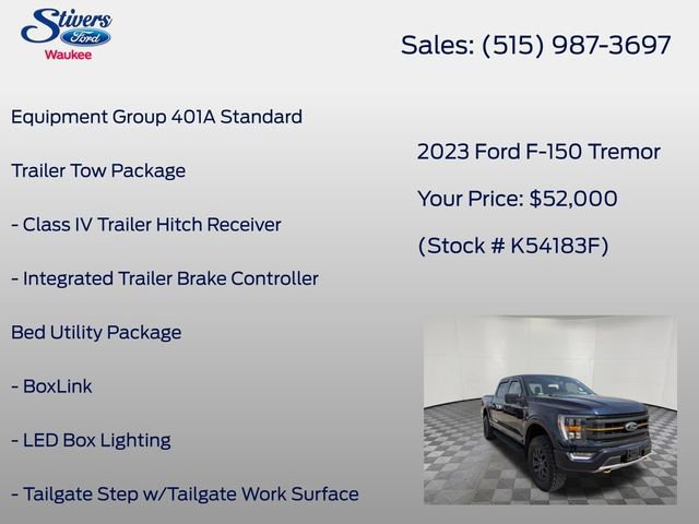 Certified 2023 Ford F150 Tremor w/ Trailer Tow Package image 11