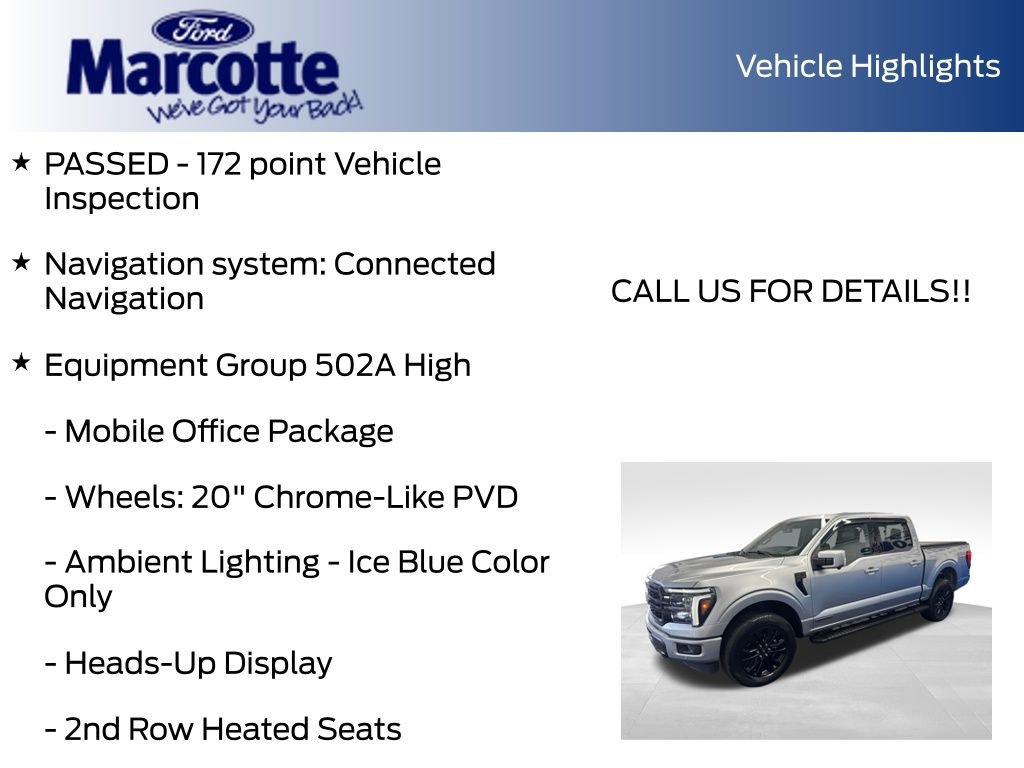 Certified 2025 Ford F150 Lariat w/ Equipment Group 502A High AWD/4WD image 8