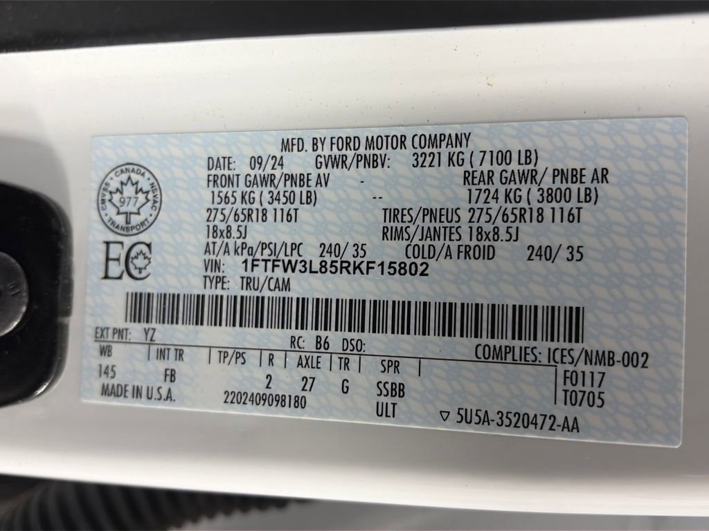 Certified 2024 Ford F150 XLT AWD/4WD image 9