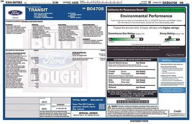 Certified 2025 Ford Transit 250 Low Roof w/ Exterior Upgrade Package RWD image 23