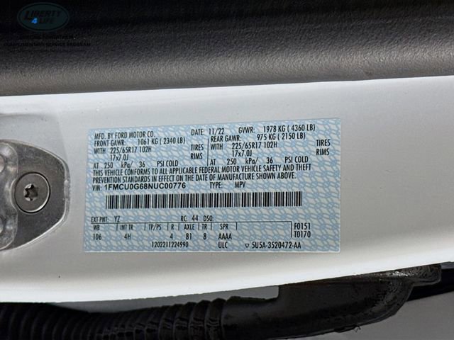 Certified 2022 Ford Escape SE w/ Cold Weather Package image 31