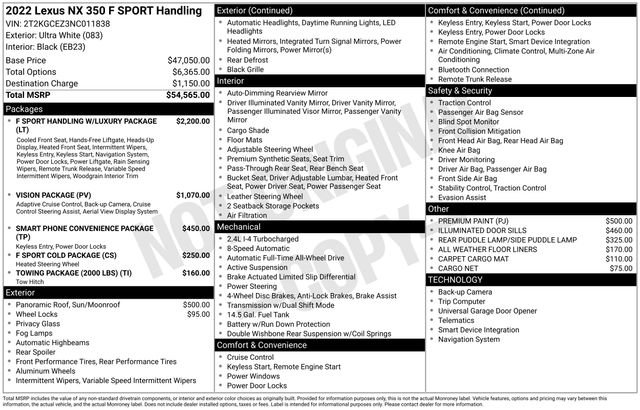 Used 2022 Lexus NX 350 F Sport image 17