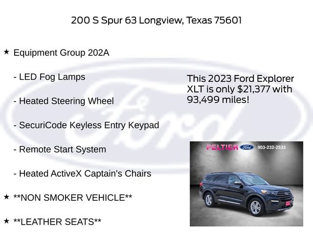 Certified 2023 Ford Explorer XLT w/ Equipment Group 202A RWD image 6