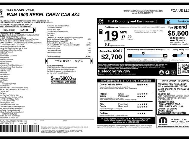 Used 2023 RAM 1500 Rebel AWD/4WD image 3