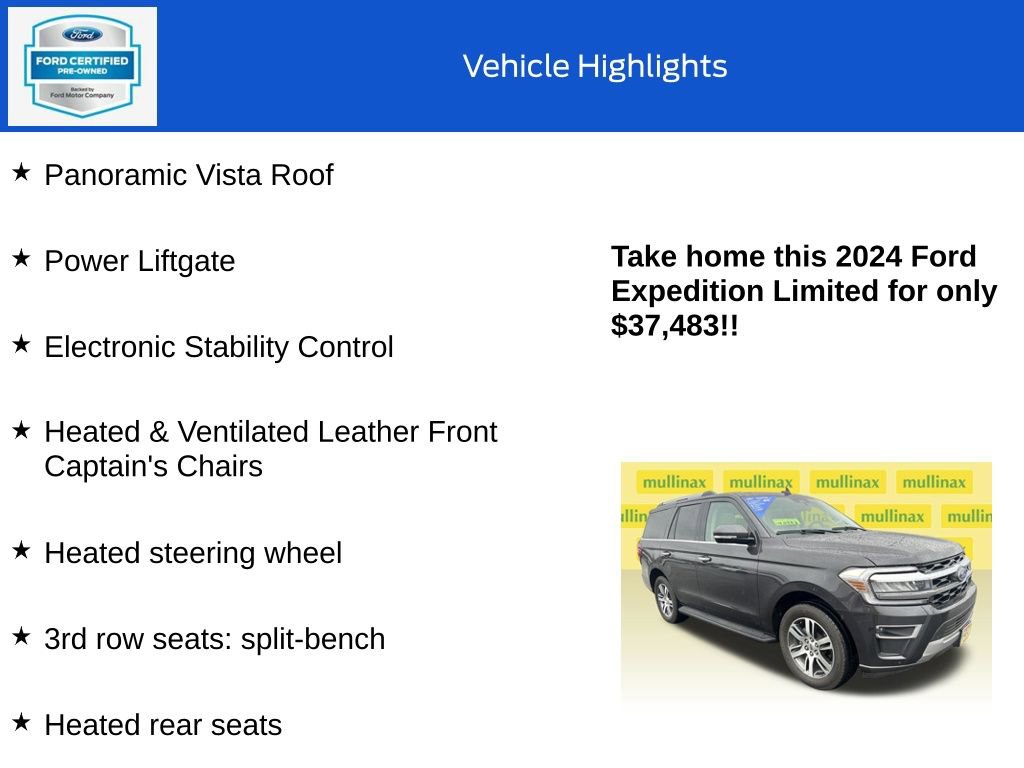 Certified 2024 Ford Expedition Limited AWD/4WD image 18