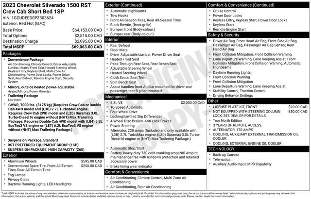 Used 2023 Chevrolet Silverado 1500 RST AWD/4WD image 4