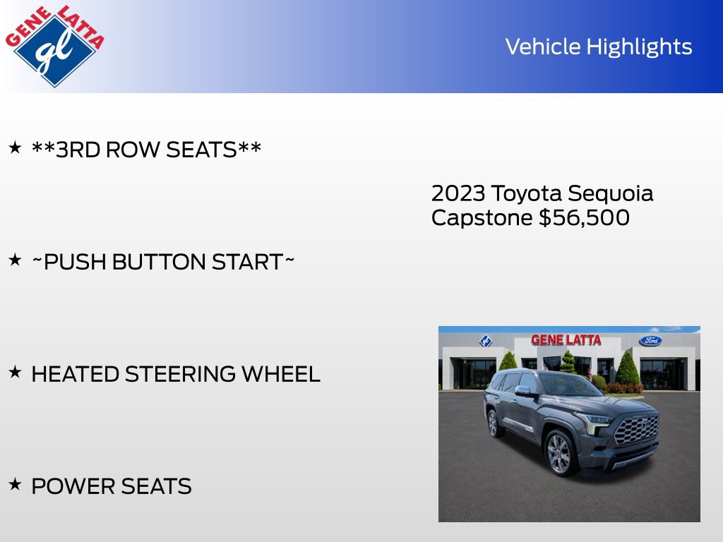 Used 2023 Toyota Sequoia Capstone AWD/4WD image 34