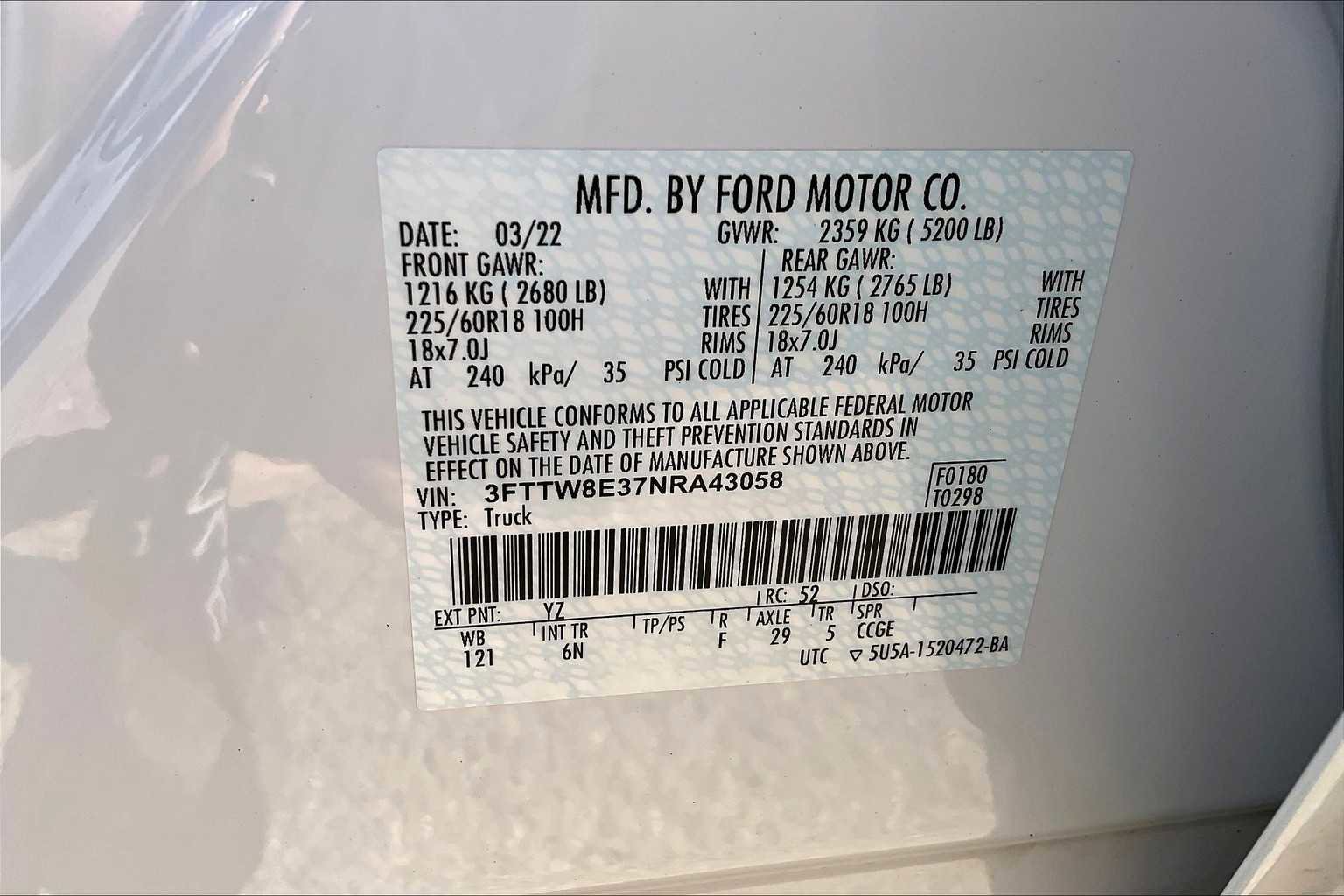 Certified 2022 Ford Maverick Lariat w/ Lariat Luxury Package FWD image 34