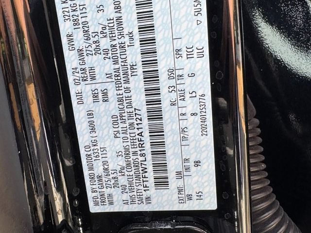 Certified 2024 Ford F150 Platinum w/ Equipment Group 702A High AWD/4WD image 27