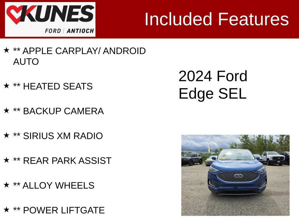 Certified 2024 Ford Edge SEL AWD/4WD image 3