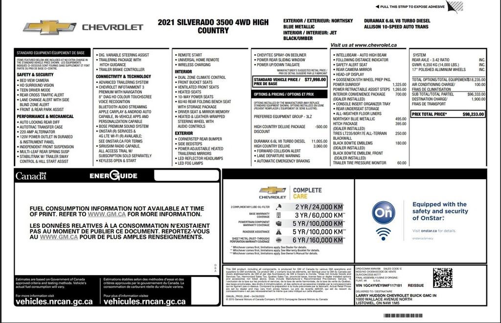 Used 2021 Chevrolet Silverado 3500 High Country image 6