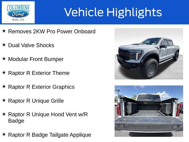 Certified 2024 Ford F150 Raptor w/ Equipment Group 803A Raptor R AWD/4WD image 12